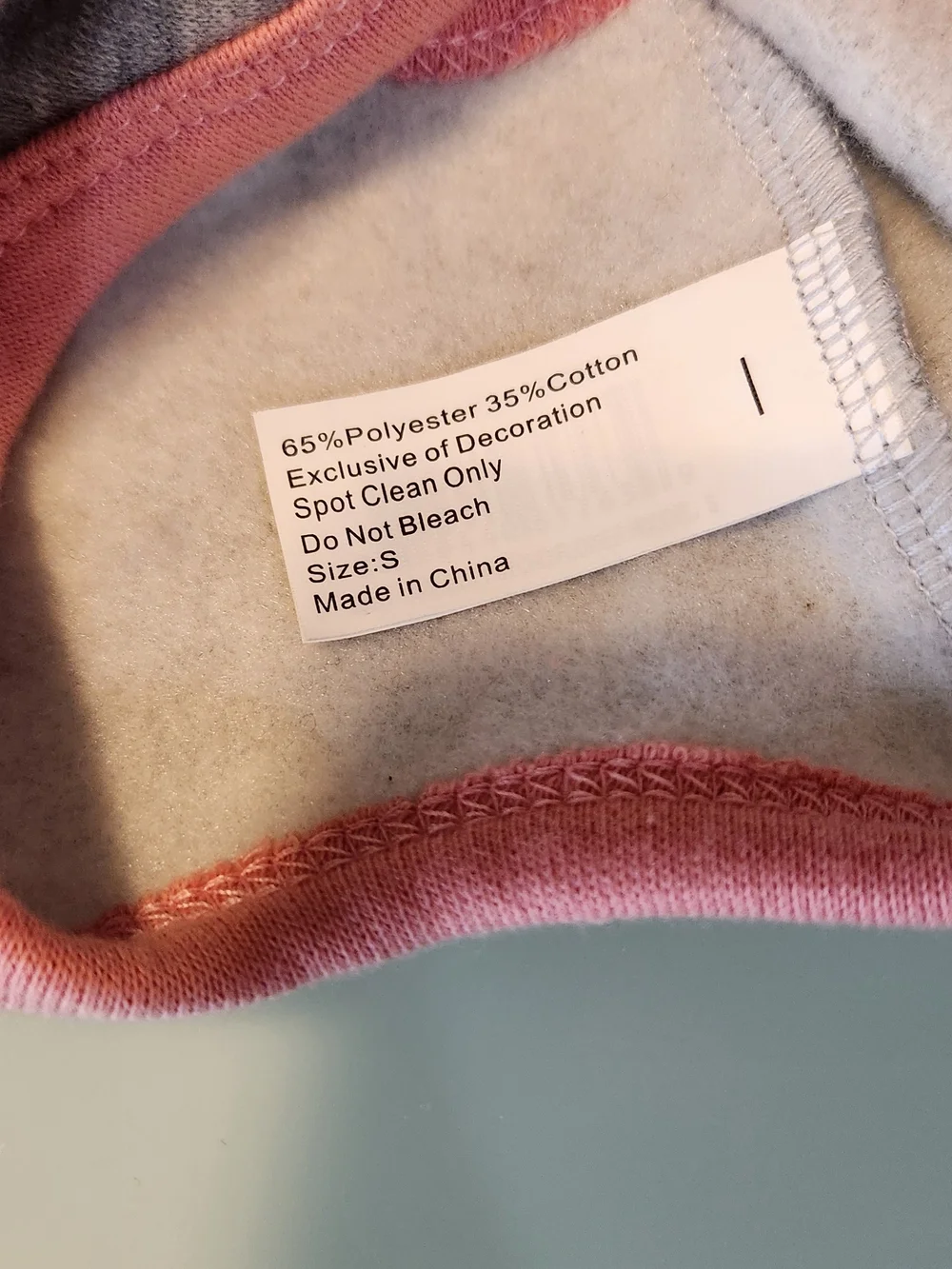 Cute but Psycho Gray & Pink Hoodie for A Little Dog. New With Tag. Size Small.